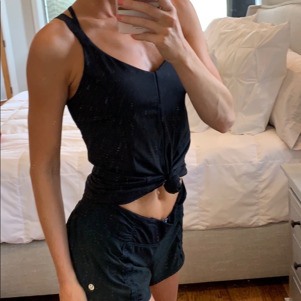 Black Lululemon tank, like new.